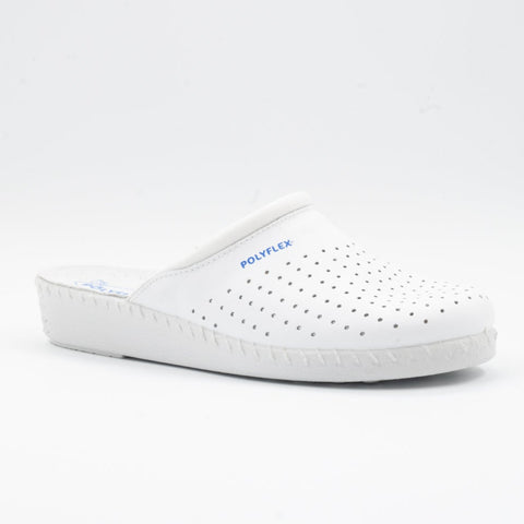 CIABATTA SANITARIA DA DONNA IN PELLE FORATA